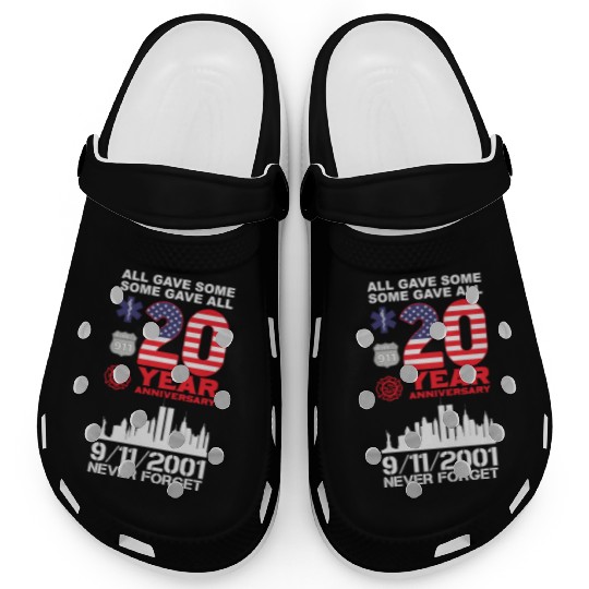 Patriot Day Never Forget 9 11 2001 Anniversary Clogs