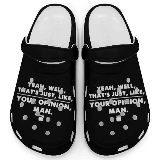 The Big Lebowski Funny Cool Movie Quote Clogs