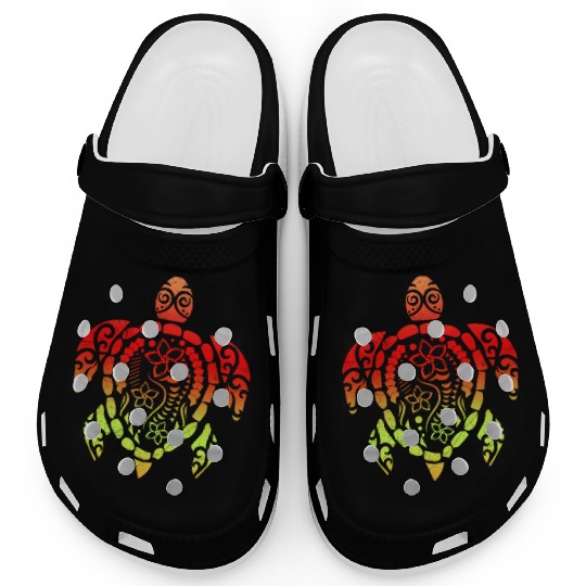 Samoan Turtle Polynesian T Tattoo Gift Idea Clogs