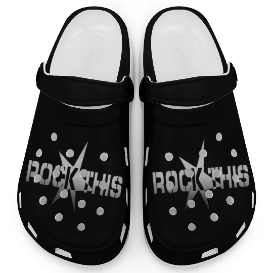 rockthis square silver Clogs