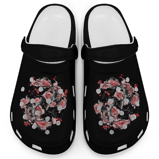 Japanese Koi Fish I Koi Carp Pond Japan Tattoo Clogs