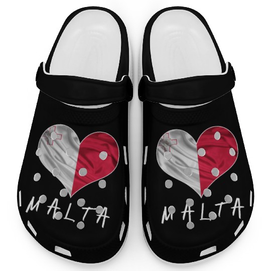 Malta Love Flag Clogs