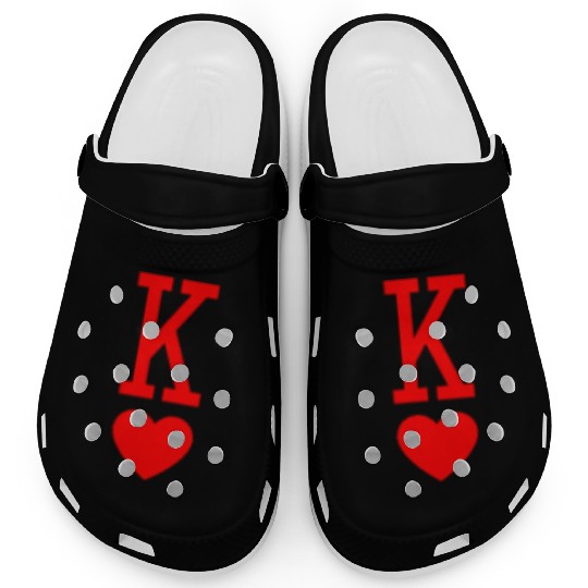 King of Hearts King Queen Couple Halloween Costume Clogs