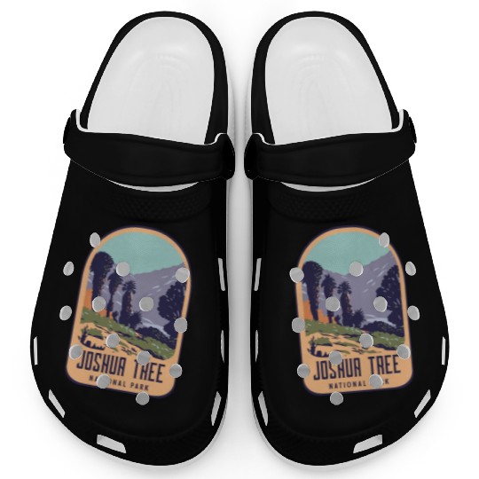 Joshua tree national park retro design Clogs