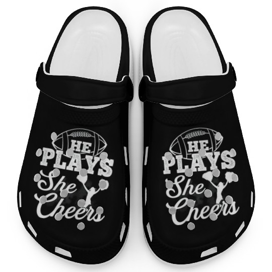 Cheer Mom Football Son Clogs