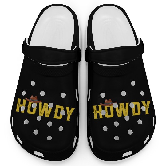 Western Country Southern Cowboy Cowgirl Howdy Rode Clogs