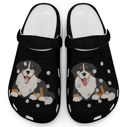 Bernese Mountain Dog Face Clogs