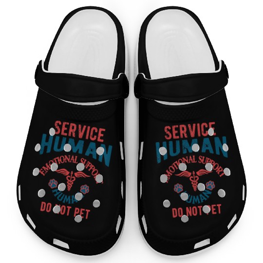 Service Human Emotional Support Human Do Not Pet Clogs