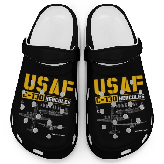 C 130 Hercules US Airborne Fighter Pilot Clogs