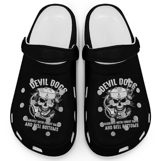 Devil US Navy Corpsman DOC Badass Army Veteran Clogs
