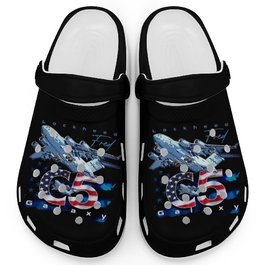 C5 Galaxy Us Air Force Aircraft Clogs
