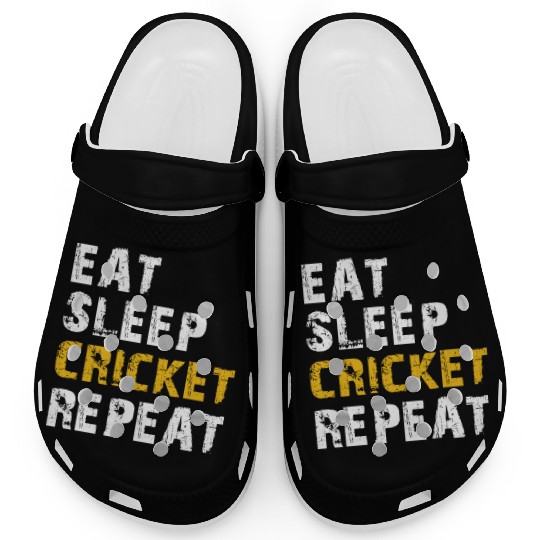 eat sleep cricket Clogs