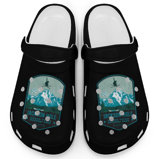 Jackson Hole Ski Badge Clogs