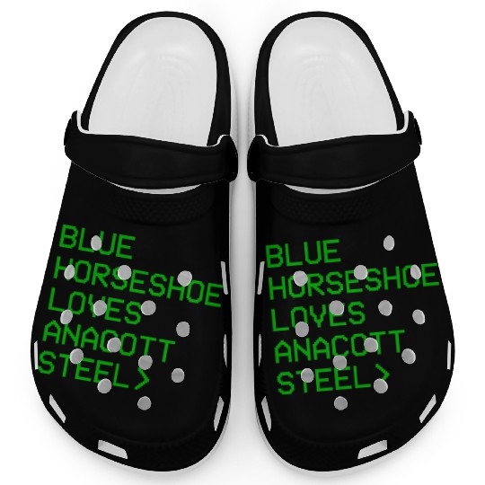 Blue Horseshoe Loves Anacott Steel Clogs