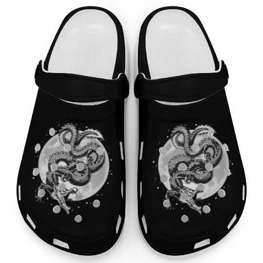 Chinese And Japanese Dragon Clogs