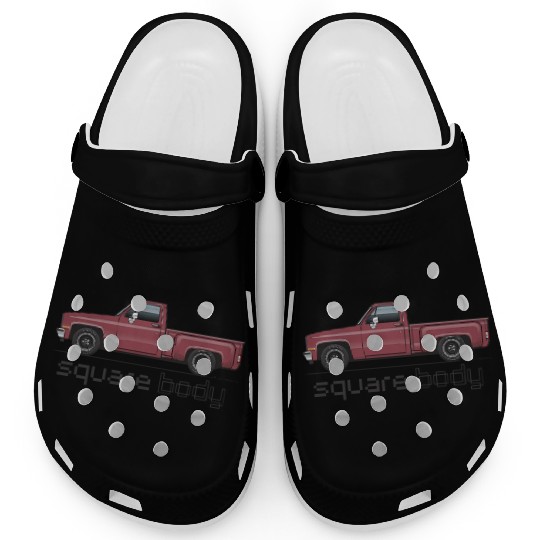 Square Body Carmine Clogs