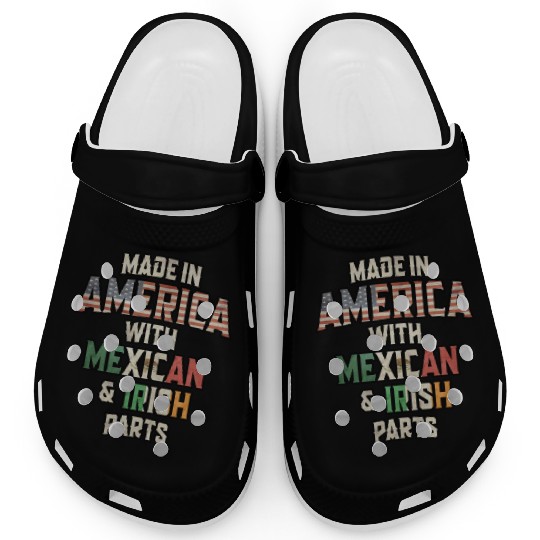 Mexican And Irish Made In America Mix Heritage Vin Clogs