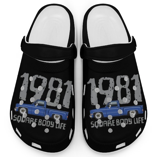 1981 Square Body Life Bright Blue Clogs