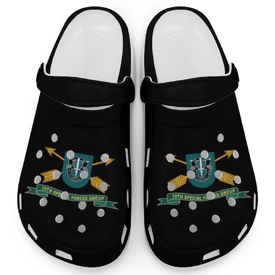 Army 19th Special Forces Group Flash w Br Ribbon Clogs