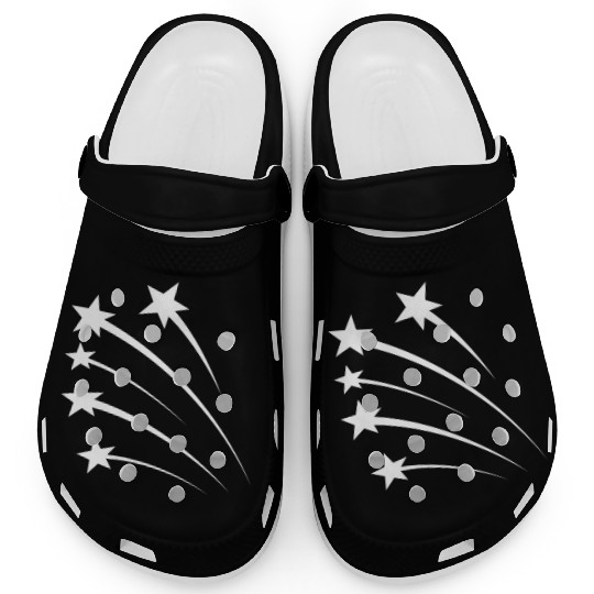 Stars White Clogs