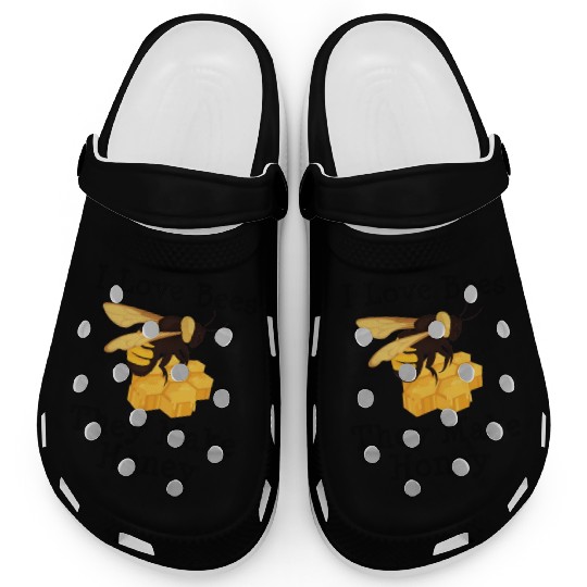 I Love Bees Honey Bee Beekeeping Beekeeper Clogs