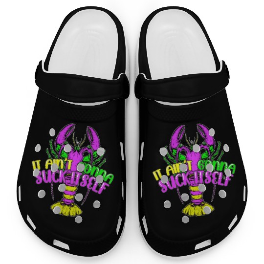 Funny Lobster Mardi Gras Clogs