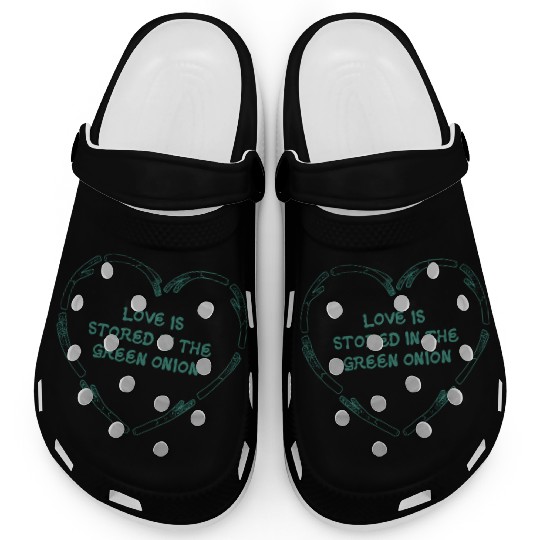 love is store in the green onion Clogs