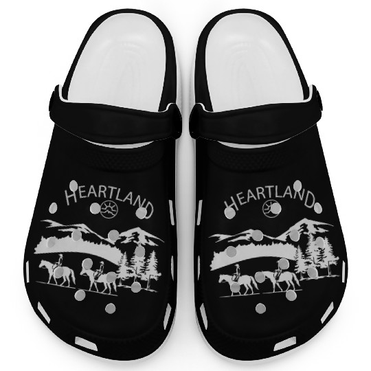 heartland ranch, heartland, sunset, vintage, retro Clogs