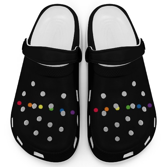 Gay Pride Rainbow Polka Dot - LGBT Polka Dot Day Clogs
