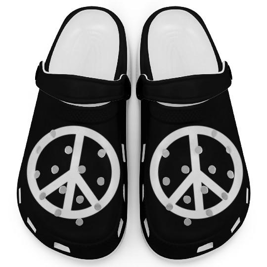 PEACE PEACE PEACE ON EARTH Clogs