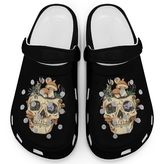 Skull mushrooms vintage skull mushrooms vintage gi Clogs