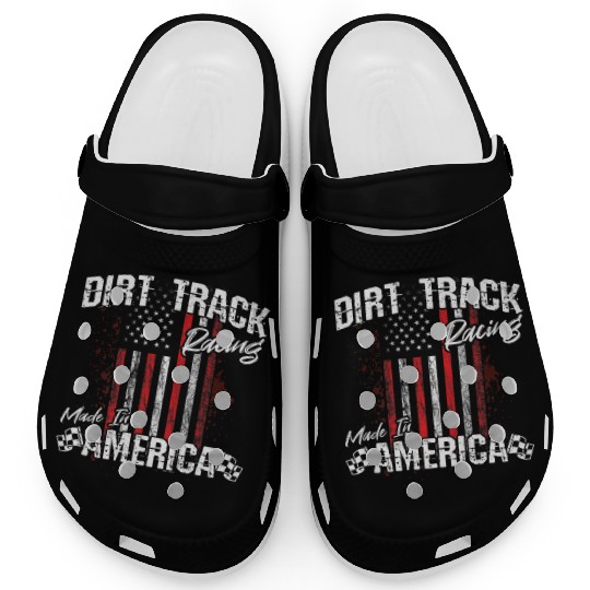 Dirt Track Racing Made In America Clogs