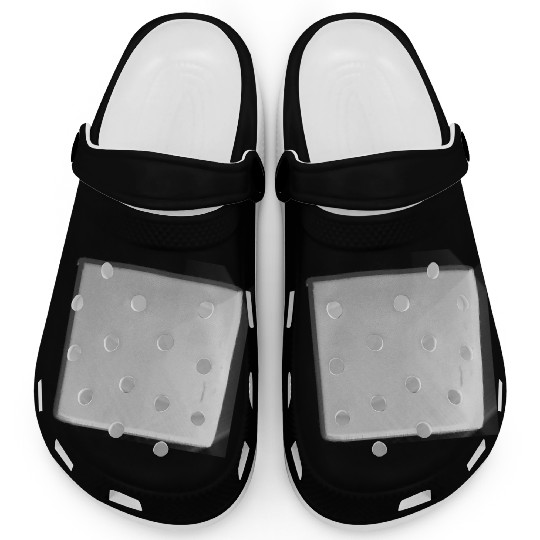 metal surface square craft silver shiny square Clogs