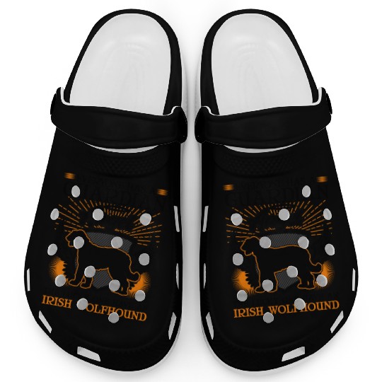 Irish Wolfhound Guardian Angel Clogs