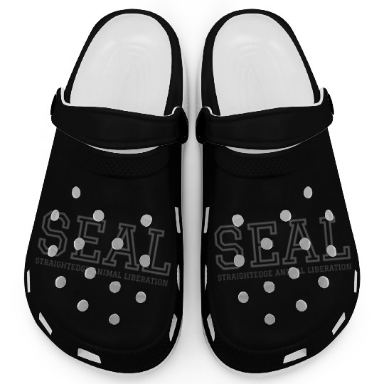 SEAL Straight Edge Animal Liberation (dark gray) Clogs