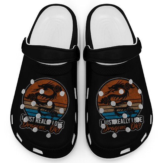 Dragon Ice Chinese Dragon Clogs