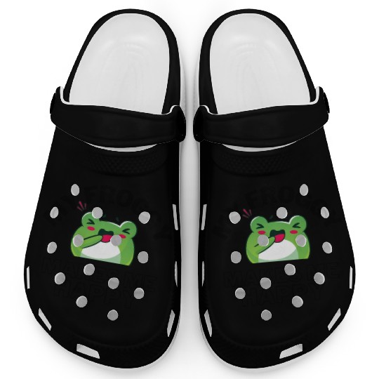 Froggy Frog Makes Me Happy Clogs