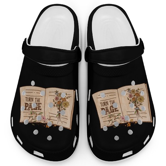 Turn the page sublimation Clogs