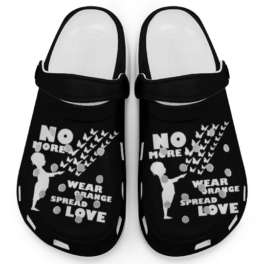 wear orange spread love anti gun violence Clogs