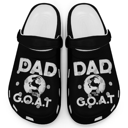 Funny Goat Fathers Day design Clogs