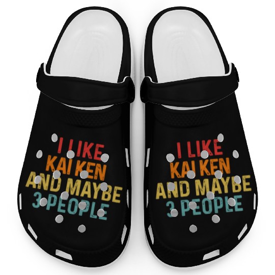 I Like Kai Ken And Maybe 3 People Dog Lover Retro Clogs