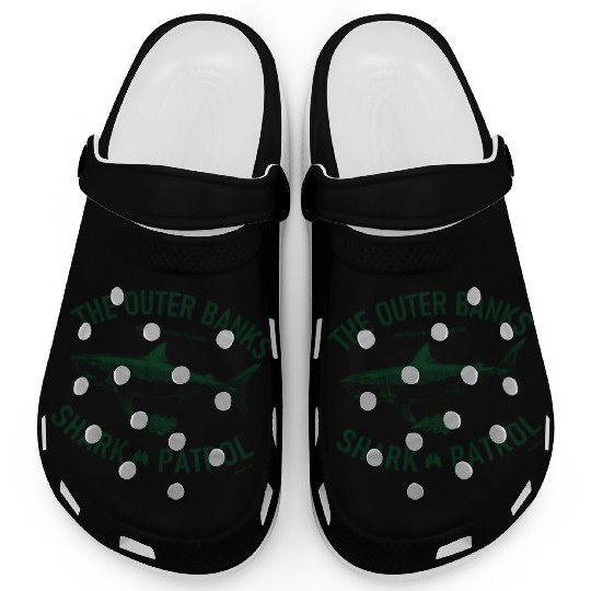 OBX Shark Patrol OBX Vintage Dark Green Clogs