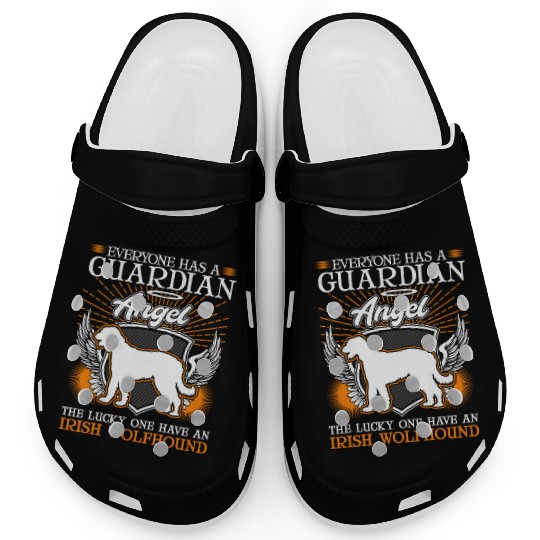 Irish Wolfhound Guardian Angel Clogs