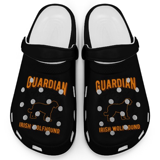 Irish Wolfhound Guardian Angel Clogs