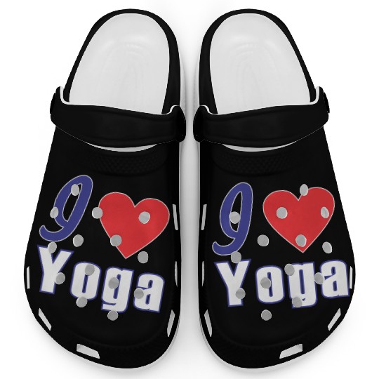 i love yoga Clogs