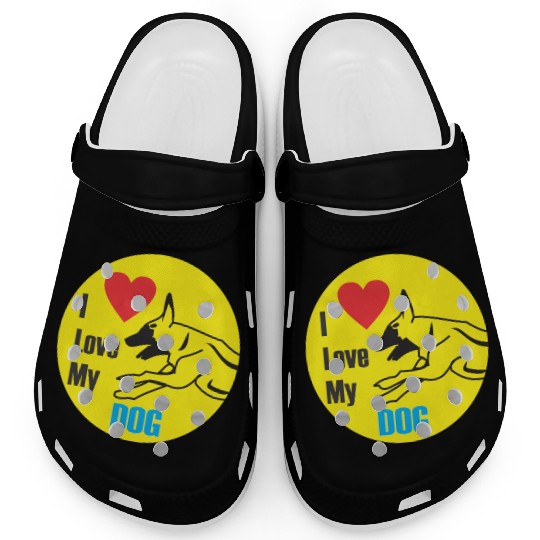 i love dog | best design | new best design |popula Clogs
