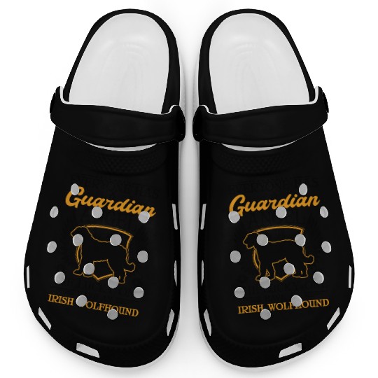 Irish Wolfhound Guardian Angel Clogs
