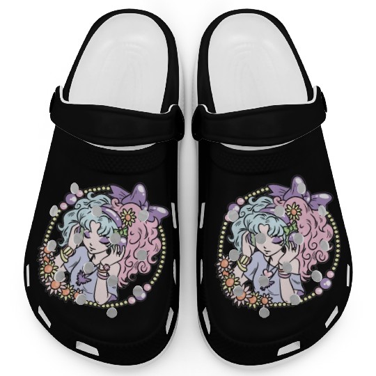 Pastel Goth Girl Clogs