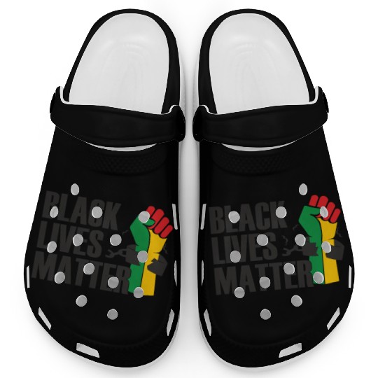 Juneteenth Day 1865, Black Lives Matter Clogs