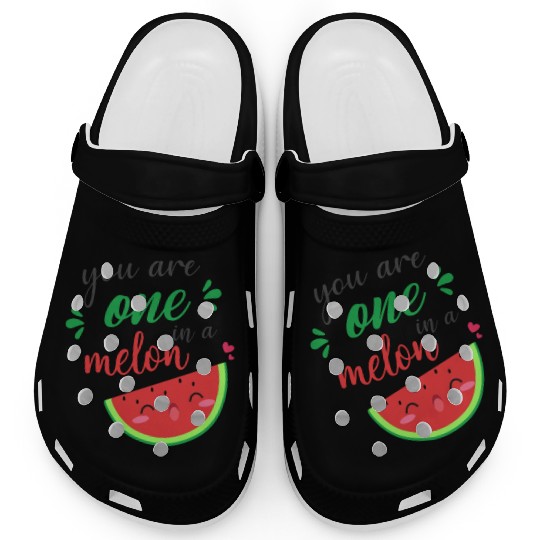 you are one in a melon- cute watermelon Clogs